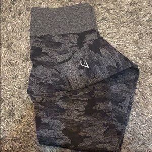 Gym shark black and grey seamless high waisted